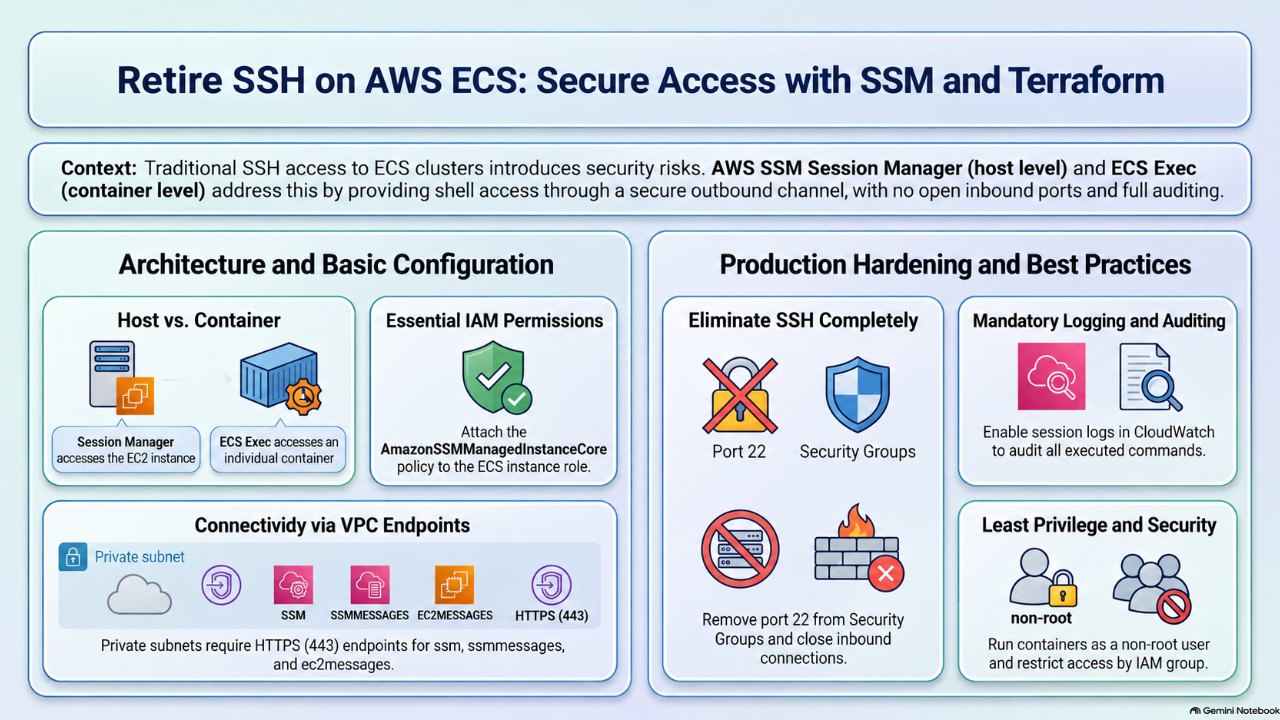 Kill SSH on ECS: Session Manager and ECS Exec with Terraform